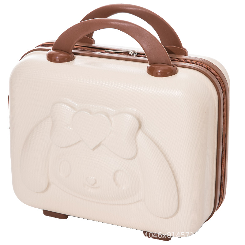 Girl's Portable Cosmetic Case 14-Inch Bridesmaid Luggage Cartoon Storage Bag Password Suitcase Suitcase Gift