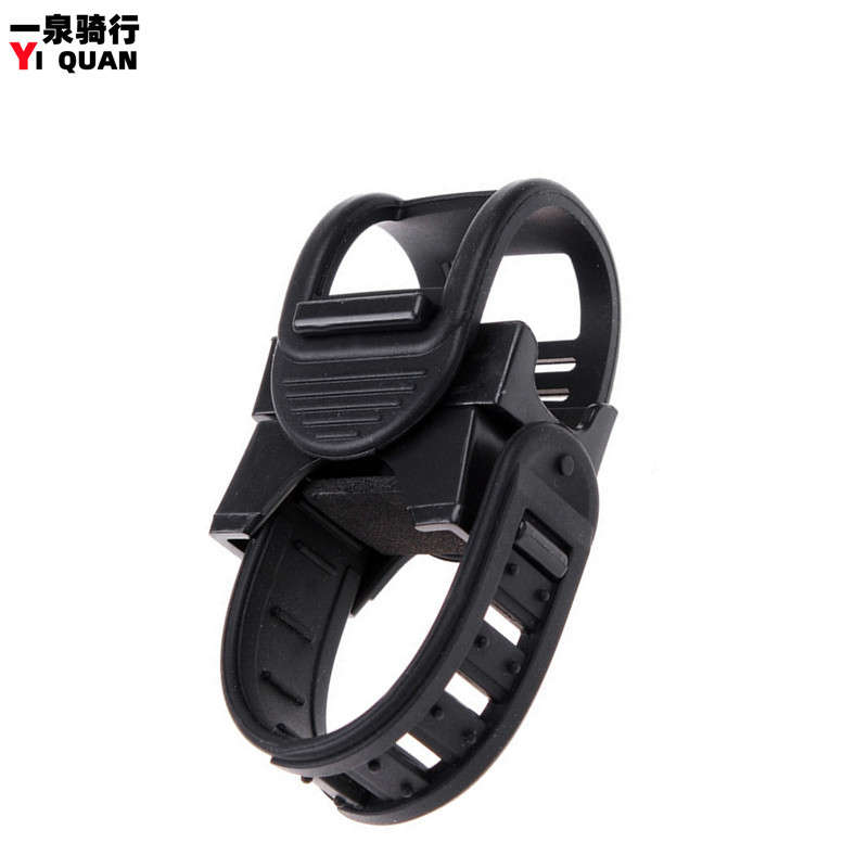 Adjustable Size Bicycle Light Clip Flashlight Lamp Holder Silicone Soft Rubber Lamp Clip Cycling Fixture and Fitting