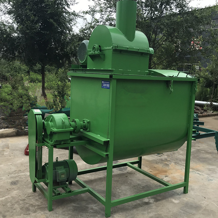 加厚一吨粉碎搅拌机组 福州鸡鸭养殖饲料预混机 多功能草混合机
