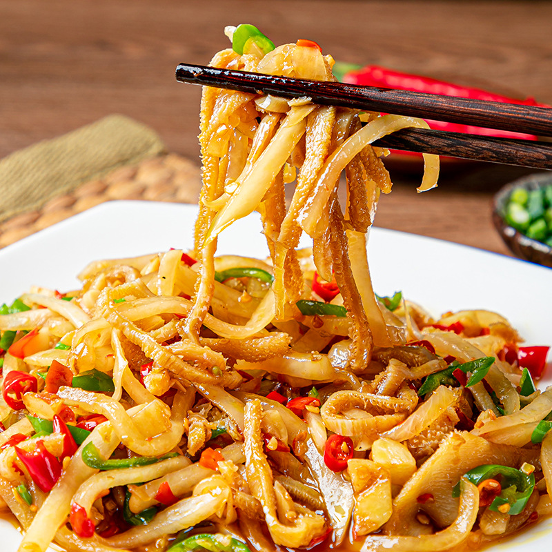 羊肚丝150g酒店饭店特色商用半成品菜火锅配菜羊杂羊肚条免切免洗