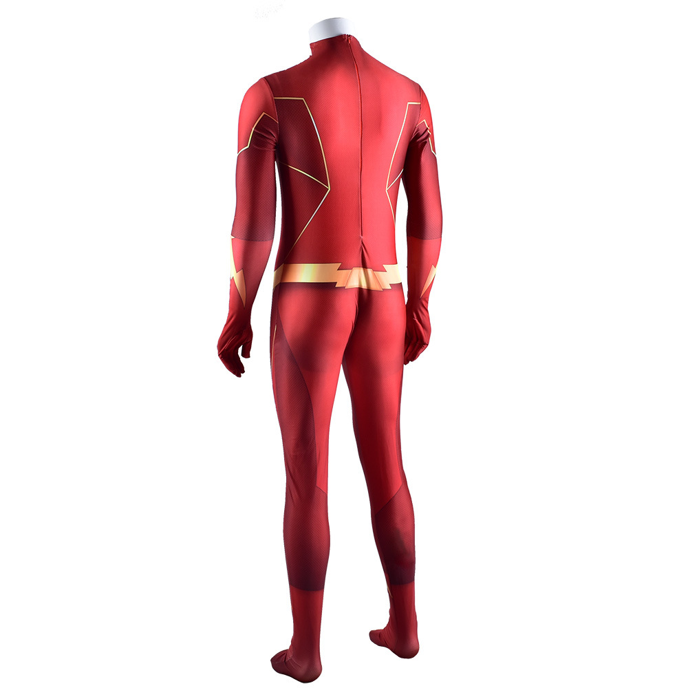 dc 美剧 闪电侠第六季 巴里艾伦同款连体衣cosplay万圣节服装