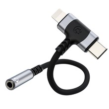 适用苹果华为小米手机耳机转接线3.5mm转type c iphone音频转接器