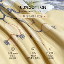 W1TR60支长绒棉被套单件180cmx200cm贡缎被罩150x200单人