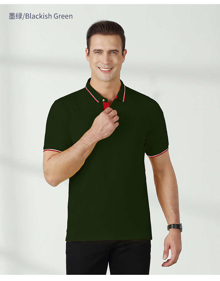 夏季纯棉工作服定制polo衫印logo短袖t恤翻领工衣企业文化衫刺绣