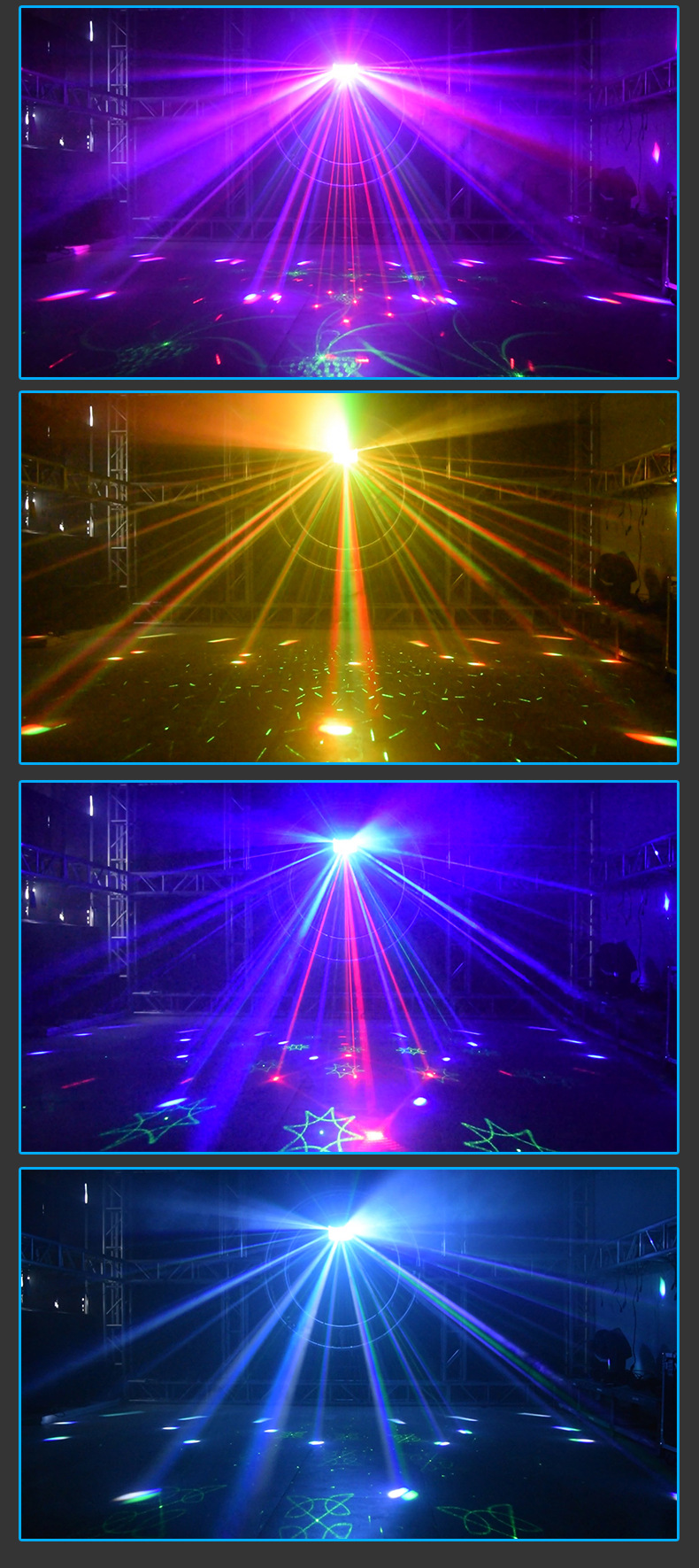 蝴蝶灯舞台灯光ktv闪光灯迪厅蹦迪灯爆闪激光灯舞厅led旋转七彩灯