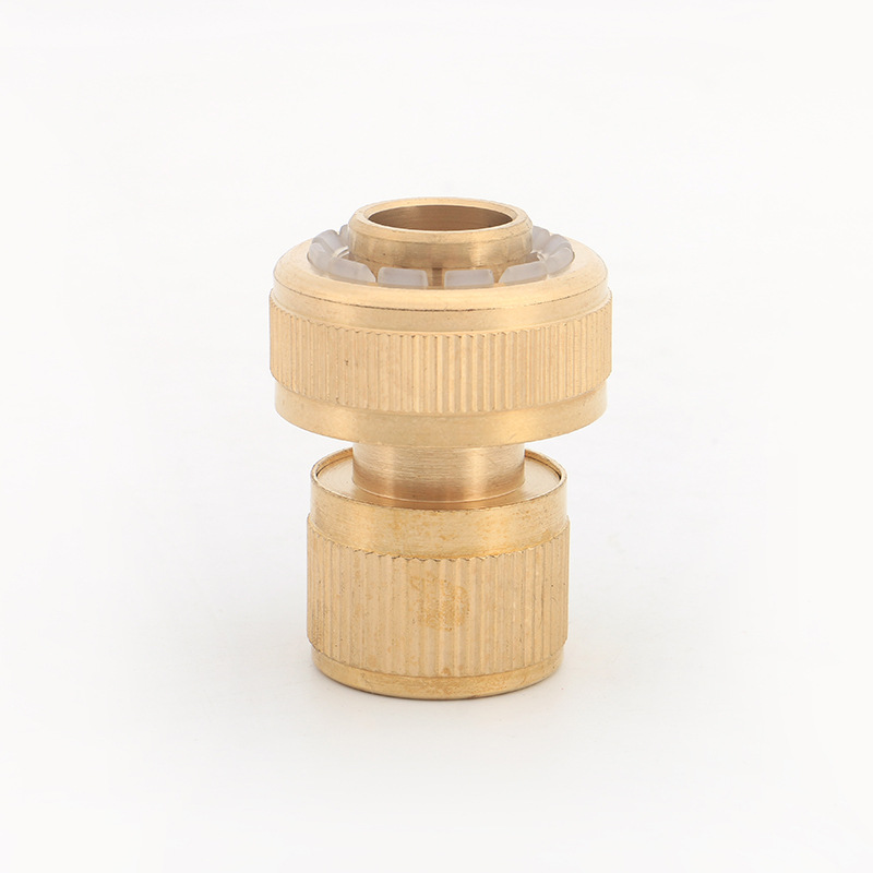 全铜6分通水接头水龙头快接洗车高压水枪pvc接头园林配件