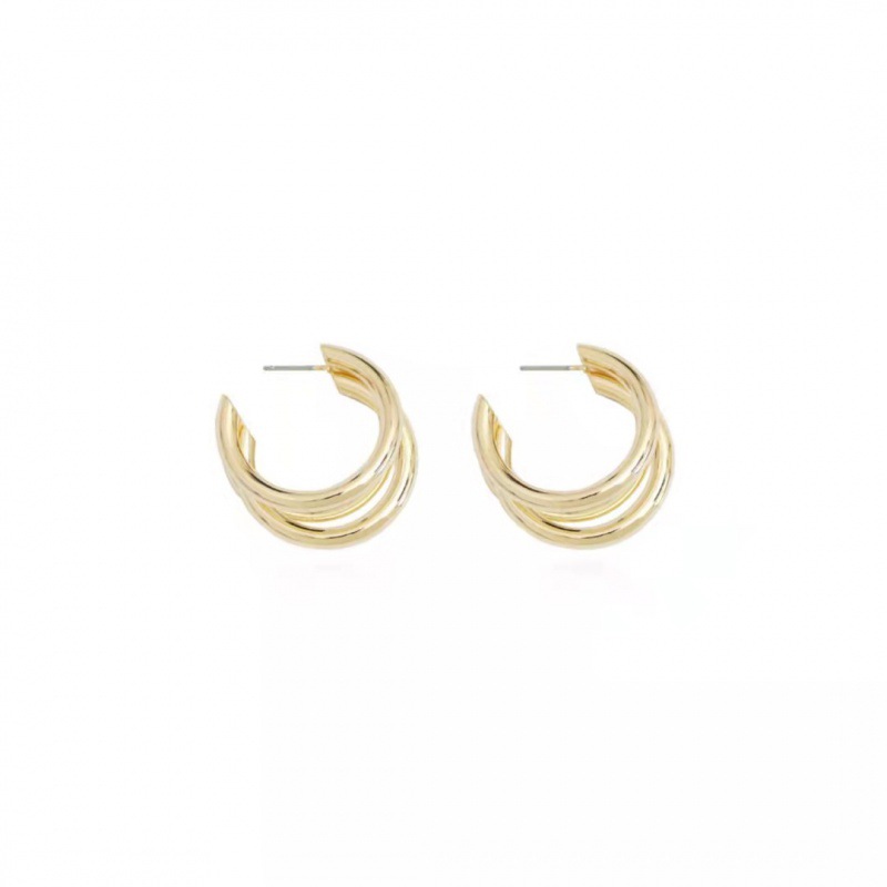 Large Circle Earrings and Eardrops Sterling Silver Needle Women's Summer Exaggerated Design Trendy Elegant Hoop Earrings