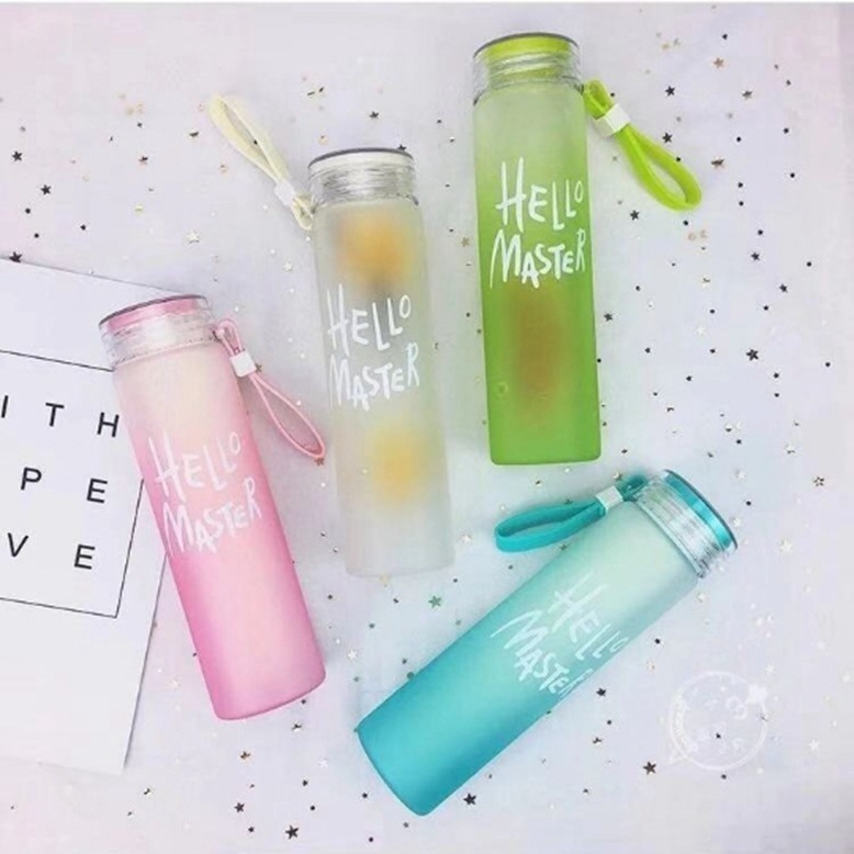 Creative Glass Gradient Color Colored Cup Matte Water Cup Advertising Cup Portable Event Gift Cup Wholesale