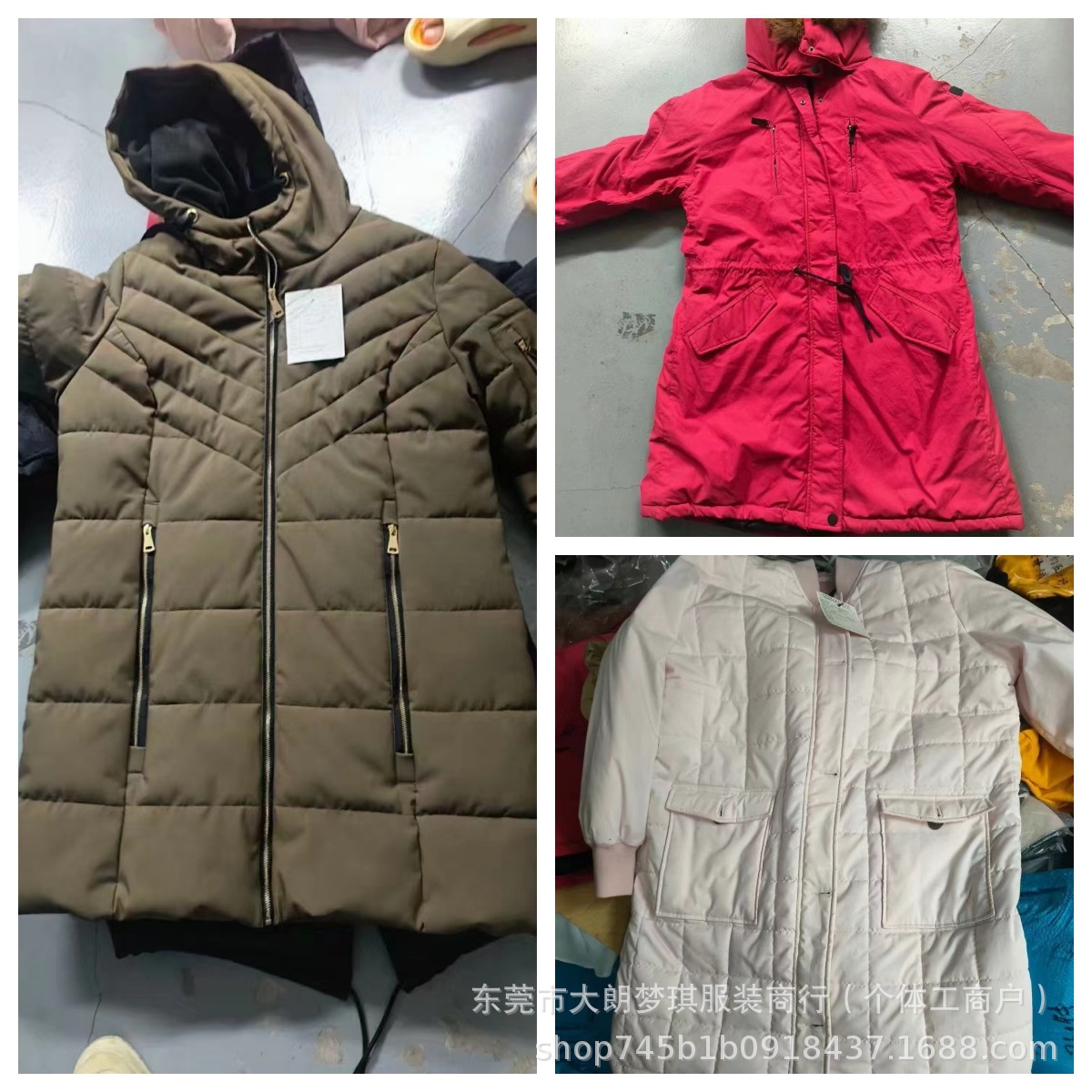 女装外套羽绒服棉服棉衣清仓中长款直播地摊大量库存杂款尾货批发