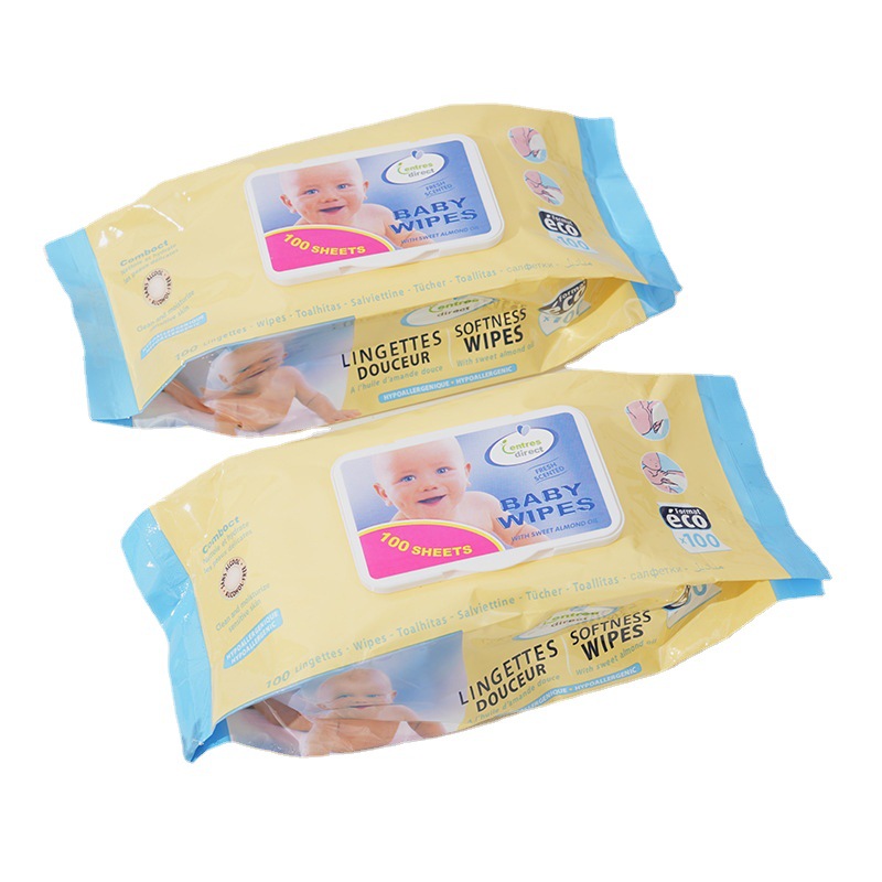 New Home Baby Wipes Hand & Mouth Dedicated Baby Toddler Tissue Portable 100 Pieces Baby Wipes