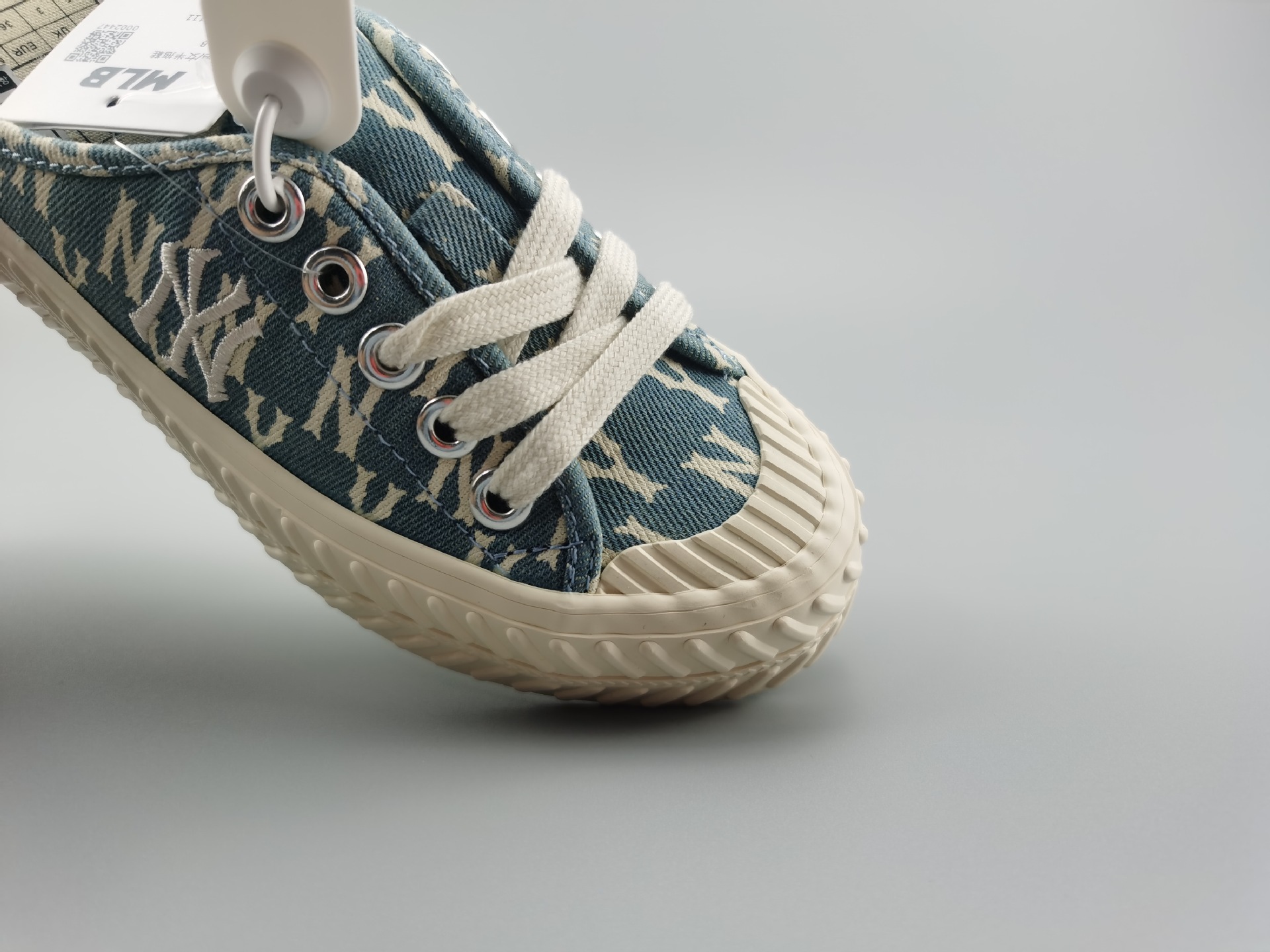 mlb鞋子莆田纯原厚底懒人半拖帆布鞋饼干女鞋休闲增高一脚蹬mlb鞋