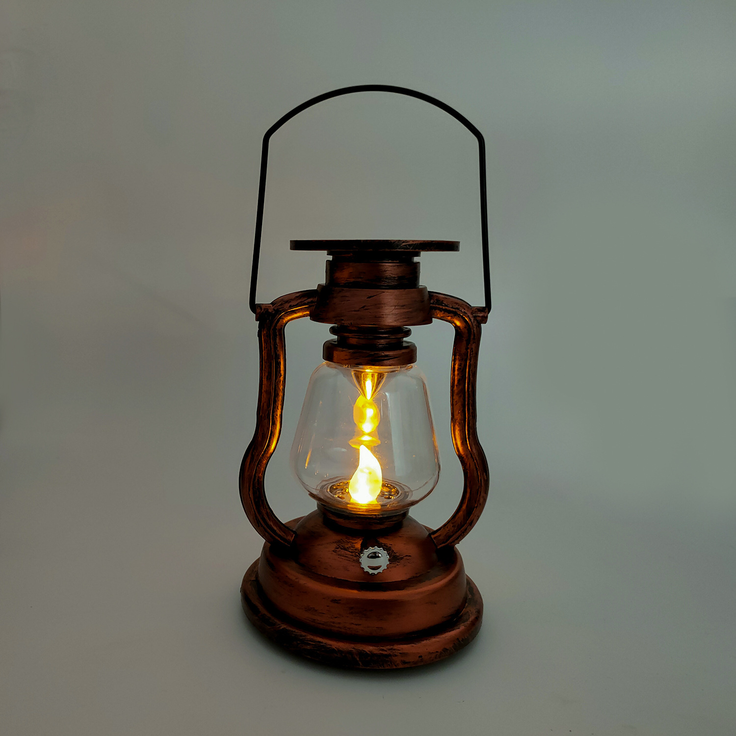 仙牛太阳能马灯复古煤油灯手提灯户外庭院挂灯家用阳台万圣节鬼脸