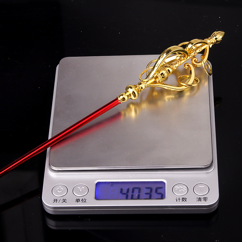 西游记唐僧 唐僧九环锡杖合金模型钥匙扣锌合金摆件22cm