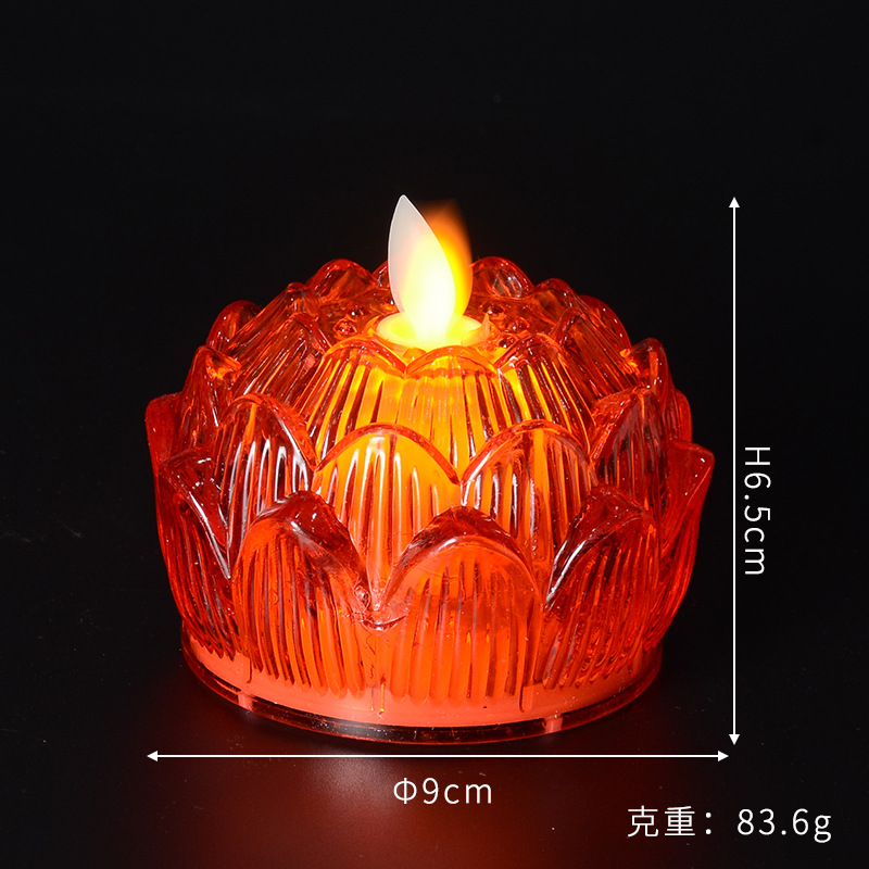 LED Buddha Worship Household Electronic Candle Lamp 