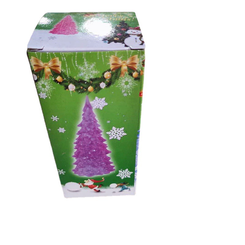 Christmas Gift Acrylic Christmas Tree Seven-Color Night Light Exquisite Pagoda Night Light Stall Supply Wholesale