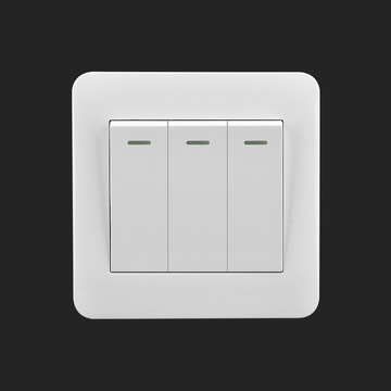 斐科开关按钮面板86型单开家用单控三开床头灯电灯一位双控插座