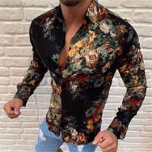 亚马逊欧美跨境2020外贸ebay爆款男装 休闲潮流时尚修身衬衫男士