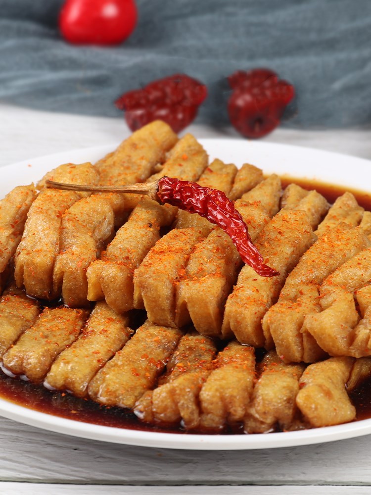 麻辣烫豆腐串 火锅豆腐串 兰花串水煮豆腐串 约20串/包烧烤食材