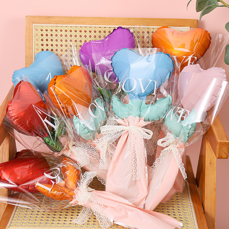 38 Goddess Festival Balloon to Give Mom Send Goddess to Mother Women's Day Gift Love Heart Flowers Balloon Bouquet Balloon