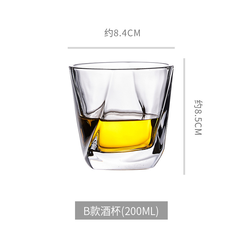 glass cup Manufacturer Direct Wholesale. European Crystal Glass Whisky Tumbler Wine Glass Bar Ktv Beer Steins Household Juice Glass Water Cup