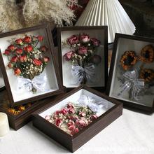 成品相框干燥花植物标本真花玫瑰家居装饰摆件节日礼物伴手礼装饰