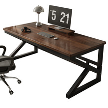 实木电脑桌书桌学生家用写字桌办公长条桌工作台双人电竞桌小桌子