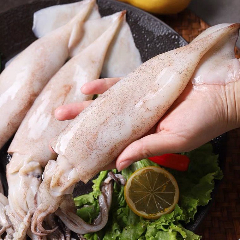鱿鱼冰冻大鲜活深海捕冷冻水产野生新鲜大尤鱼整只烧烤批发独立站