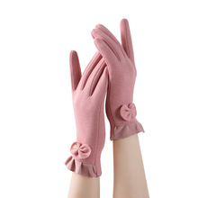 冬季手套女士韩版新款德绒保暖手套运动触屏户外滑雪防风骑行手套