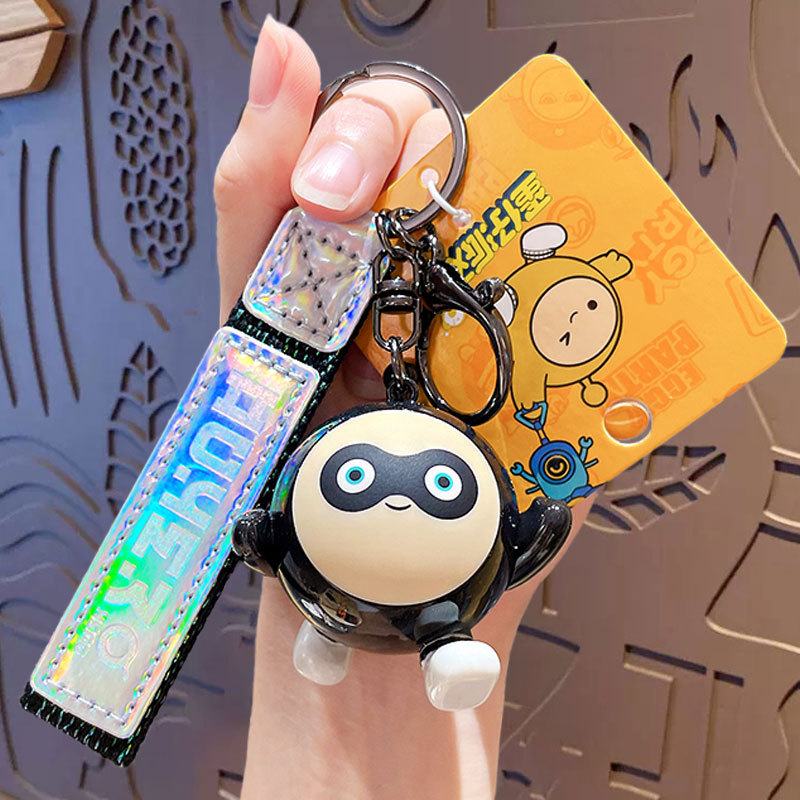 Genuine Colorful Egg Doll Party Game Keychain Creative Cartoon Couple Car Bag Key Chain Pendant Wholesale