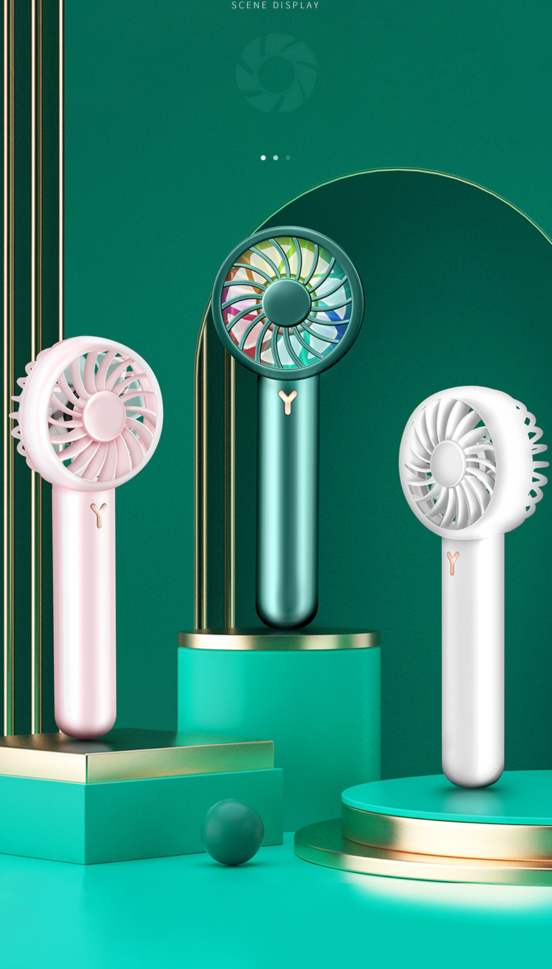新款usb桌面小风扇 静音迷你手持风扇 户外充电便携风扇可印logo