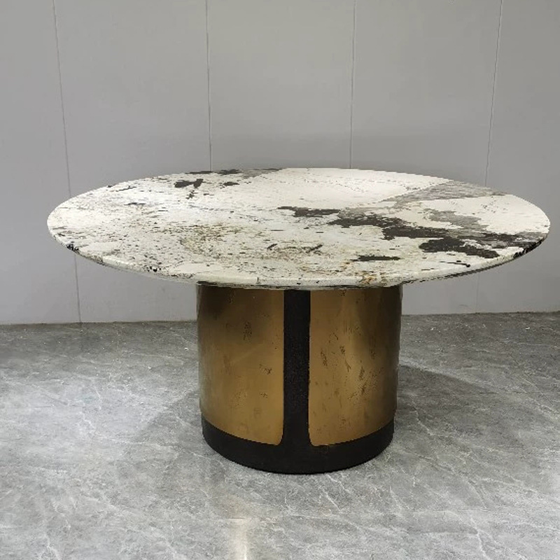 意式极简现代简约意大利visionnaire亚玛逊绿大理石餐台餐厅餐桌