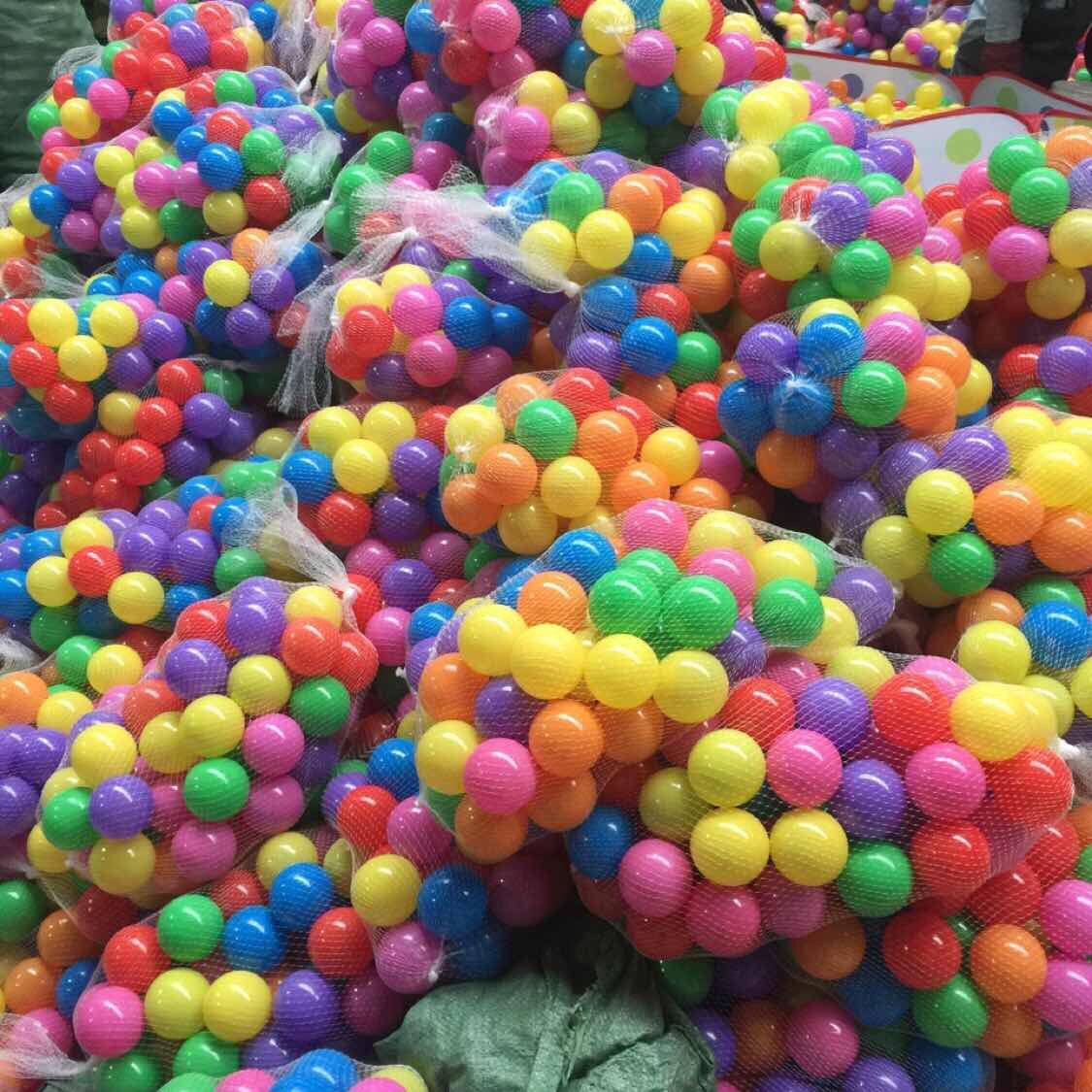 Net Bag 50/100/200 Plastic Ball Bounce Ball Marine Ball Environmental Protection Factory Direct Sales Wholesale Thickened Cross-Border