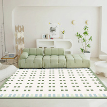 现代轻奢奶茶风系列地毯客厅卧室简约大地毯玄关阳台清新装饰毯