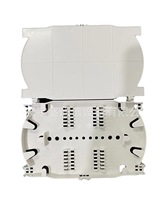 白色熔纤盘12芯24芯终端盒分纤箱接续盘ABS可叠加塑料盘