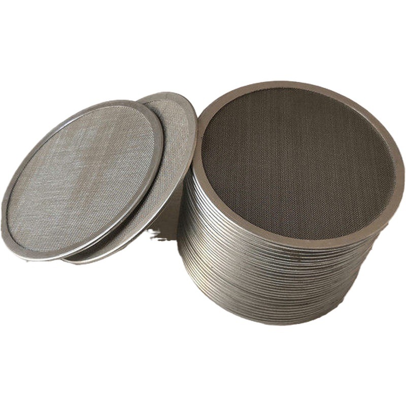 包边过滤网片 304不锈钢圆形包边过滤网冲圆过滤网不锈钢圆片过滤