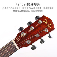 芬达Fender木吉他CD60S单板吉他电箱41寸原木色民谣吉他jita