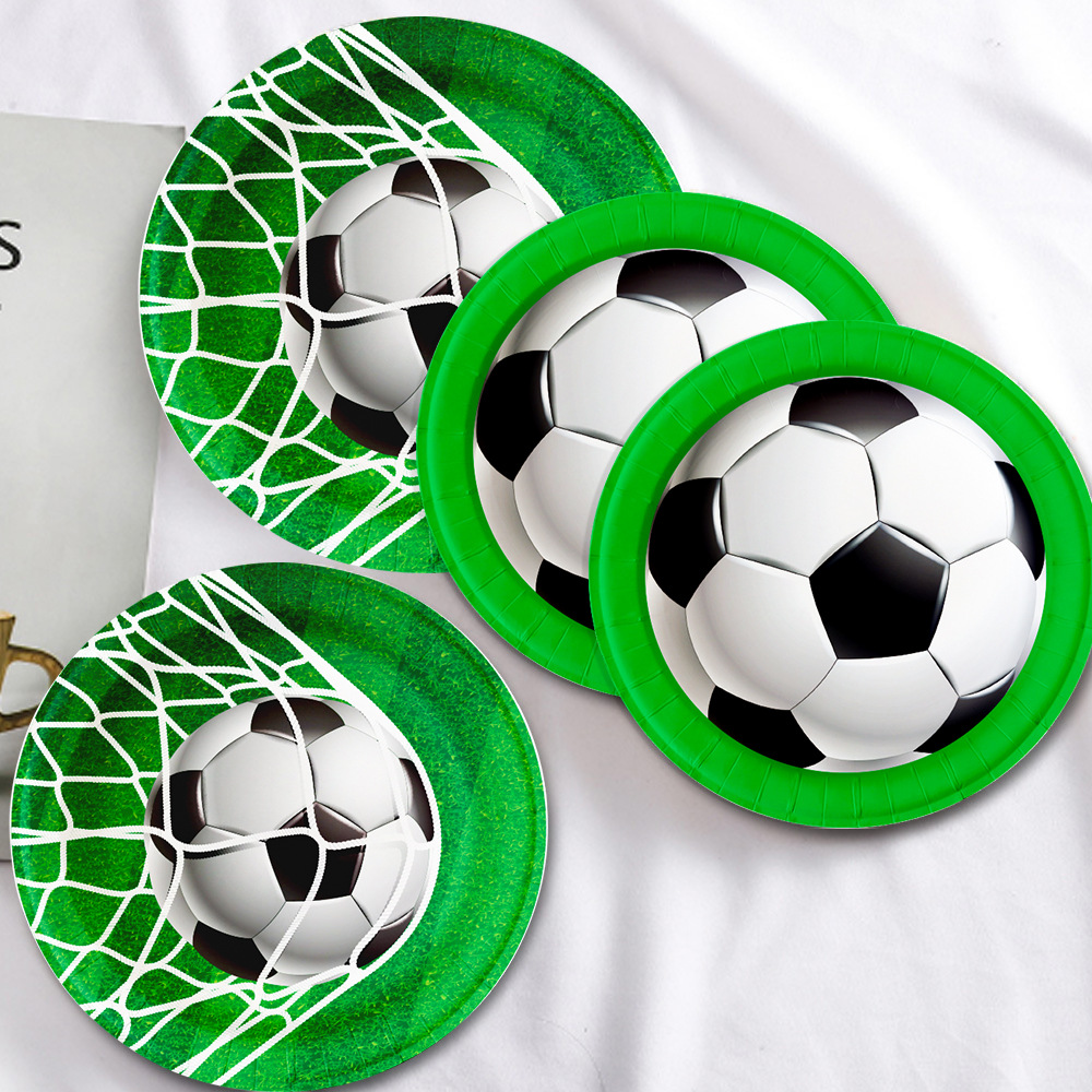 世界杯足球主题派对装饰蛋糕一次性纸盘7寸纸盘9寸纸盘-阿里巴巴