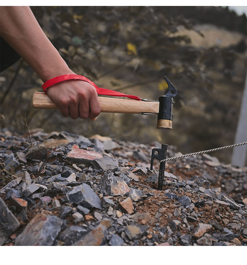 户外野营多功能铜锤登山锤 帐篷铁锤天幕锤拔钉器防爆大号批发