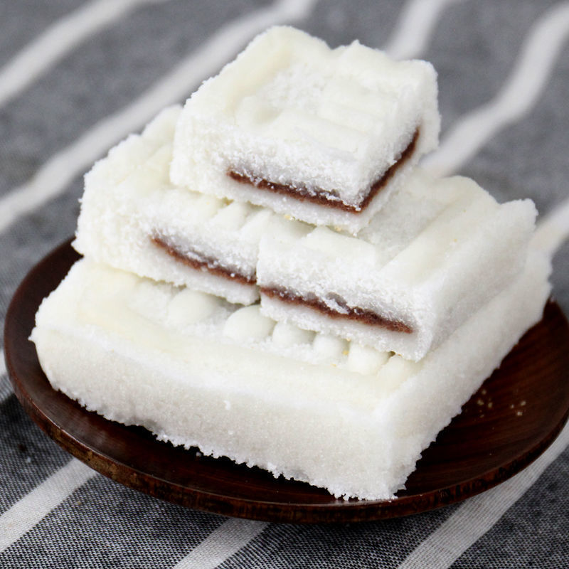 方糕上海南翔豆沙米糕糯米白米发糕年货零食松糕点早餐半成品食品