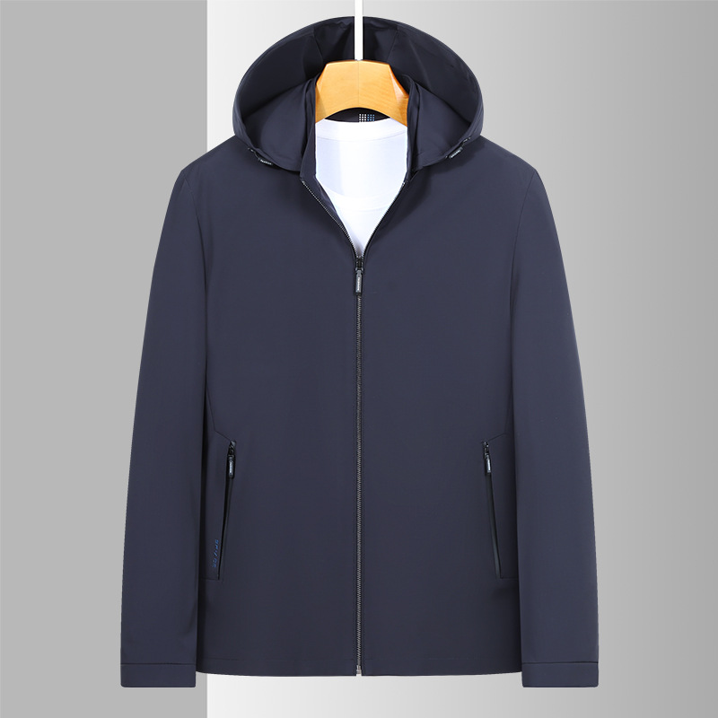 聖诺曼男装春季2022新款时尚青年夹克衫外套男上班修身茄克jg8282