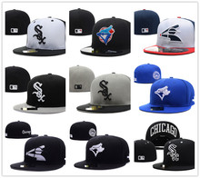 全封闭帽子棒球队标志Logo嘻哈封口不可调节板帽青年街舞反戴帽