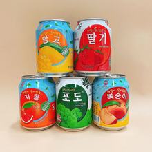 韩国九日果肉果汁饮料葡萄橙子白桃网红果粒饮料饮品批发