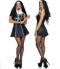 万圣节新款吸血鬼修女恶魔装cosplay演出圣母玛利亚牧师服制服