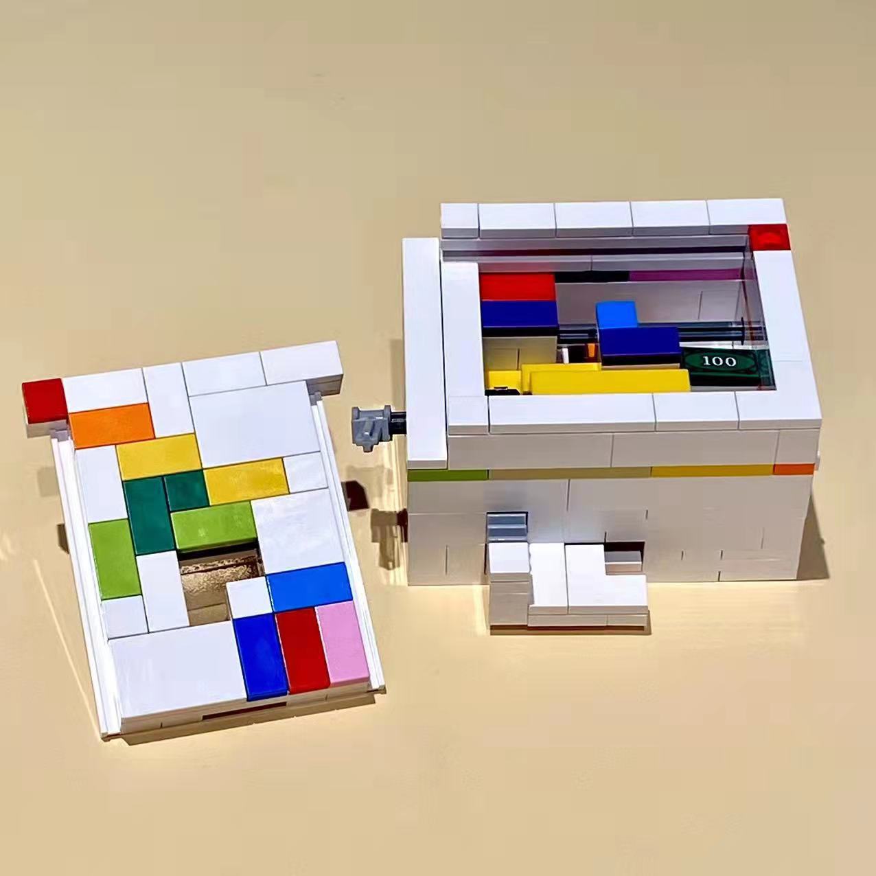 工厂直供彩虹之路小颗粒兼容乐高积木moc puzzle青少年烧脑解密盒