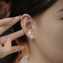 猫耳朵珍珠猫咪耳钉女简约可爱甜美气质日韩国百搭时尚耳坠wish热
