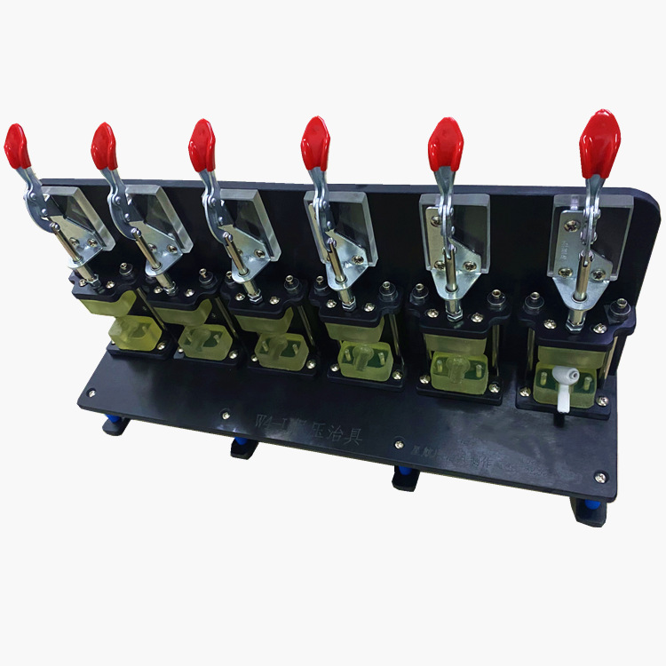 深圳市福永多工位气动保压治具 tws蓝牙耳机上盖手动保压治具夹具