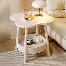 创意小边几客厅沙发旁奶油风边几现代简约卧室置物架子网红小茶几