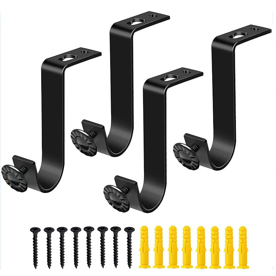 铁质窗帘杆顶装支架 窗帘配件 顶装罗马杆窗帘杆单杆安装码-阿里巴巴