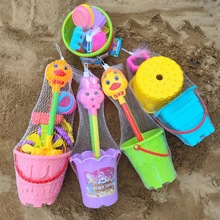 儿童沙滩玩具套装海边挖沙铲子塑料小桶沙漏宝宝玩沙工具地摊批发
