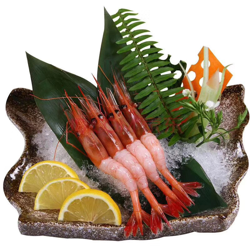 加拿大牡丹虾刺身日式料理海鲜自助餐